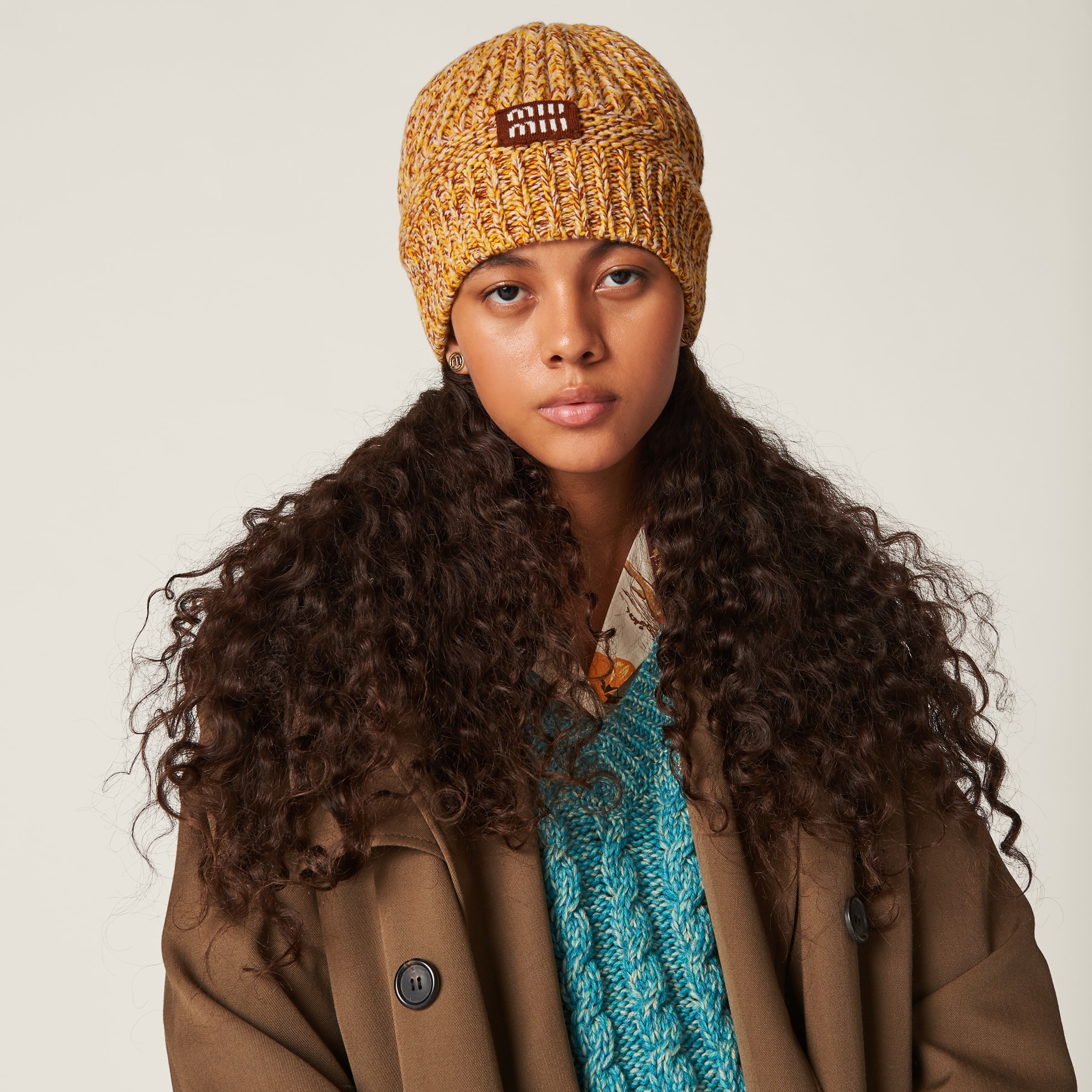Wool knit beanie - 1