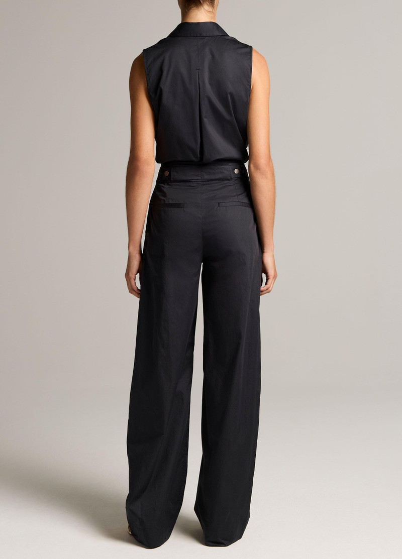 Vince Cotton High-Rise Elastic-Waist Trouser outlook
