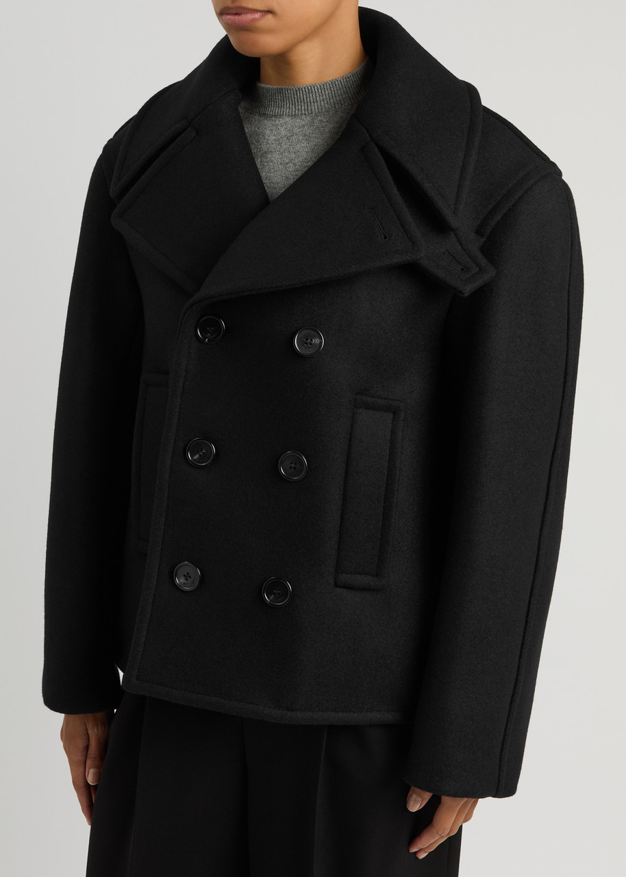 Saint Laurent Double-breasted Wool pea Coat - 2
