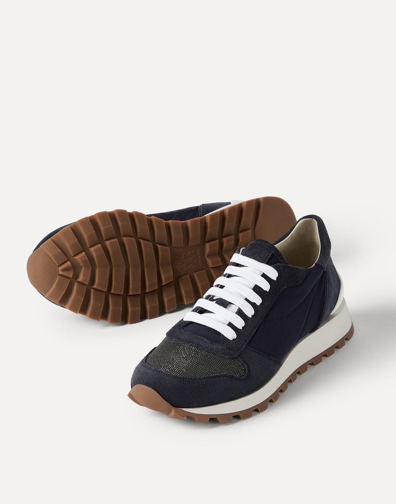 Techno fabric runners with precious toe 3