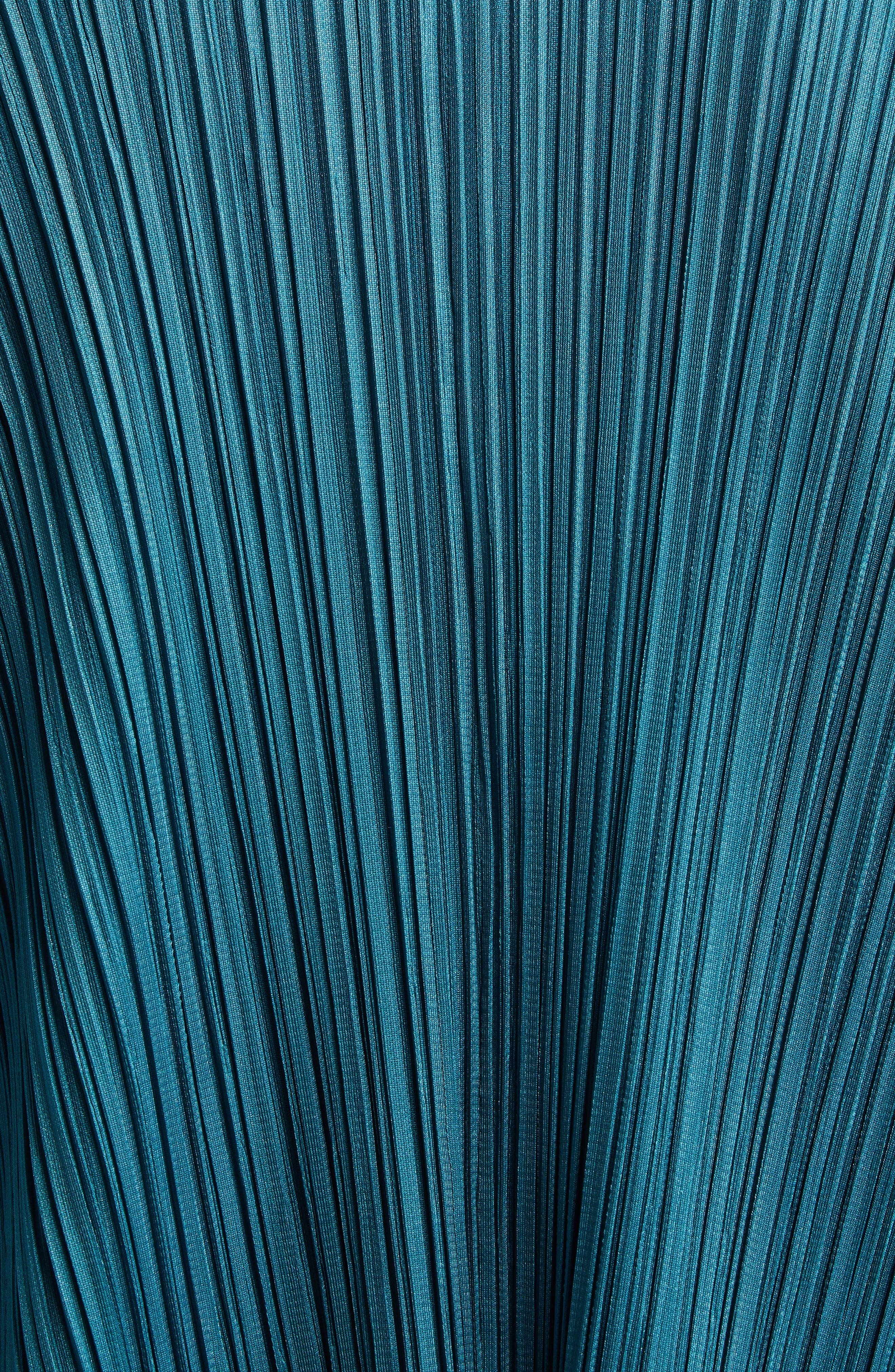 Pleats Please Issey Miyake Monthly Colors January Pleated Cardigan in Blue Green at Nordstrom - 5