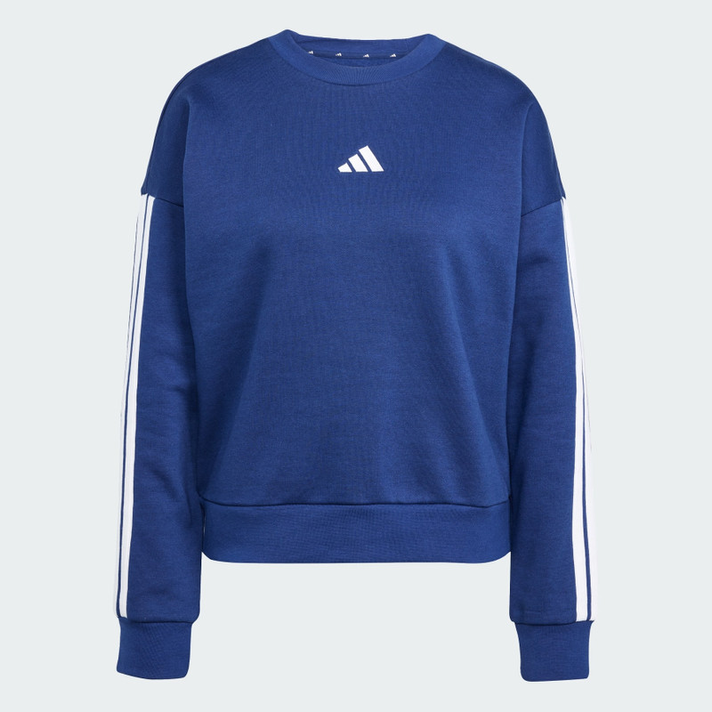 Essentials 3-Stripes Fleece Sweatshirt 1