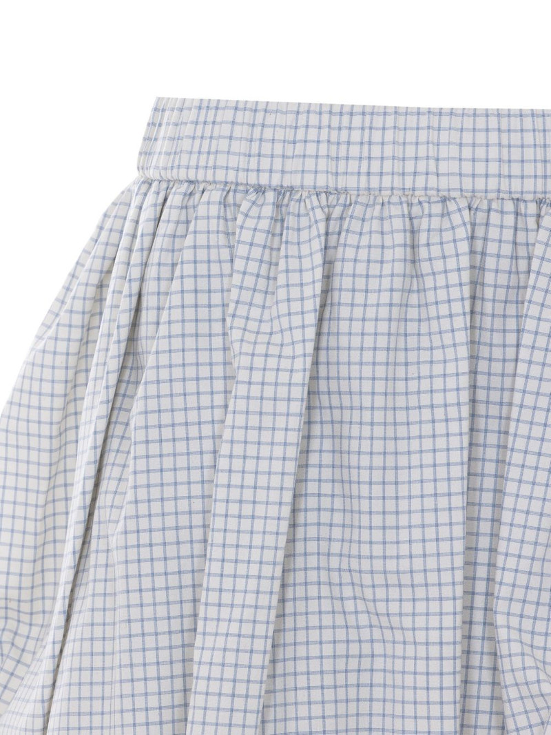 elasticated-waistband checked mini skirt 4