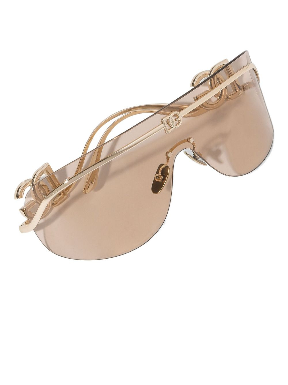 logo-plaque pilot-frame sunglasses - 5