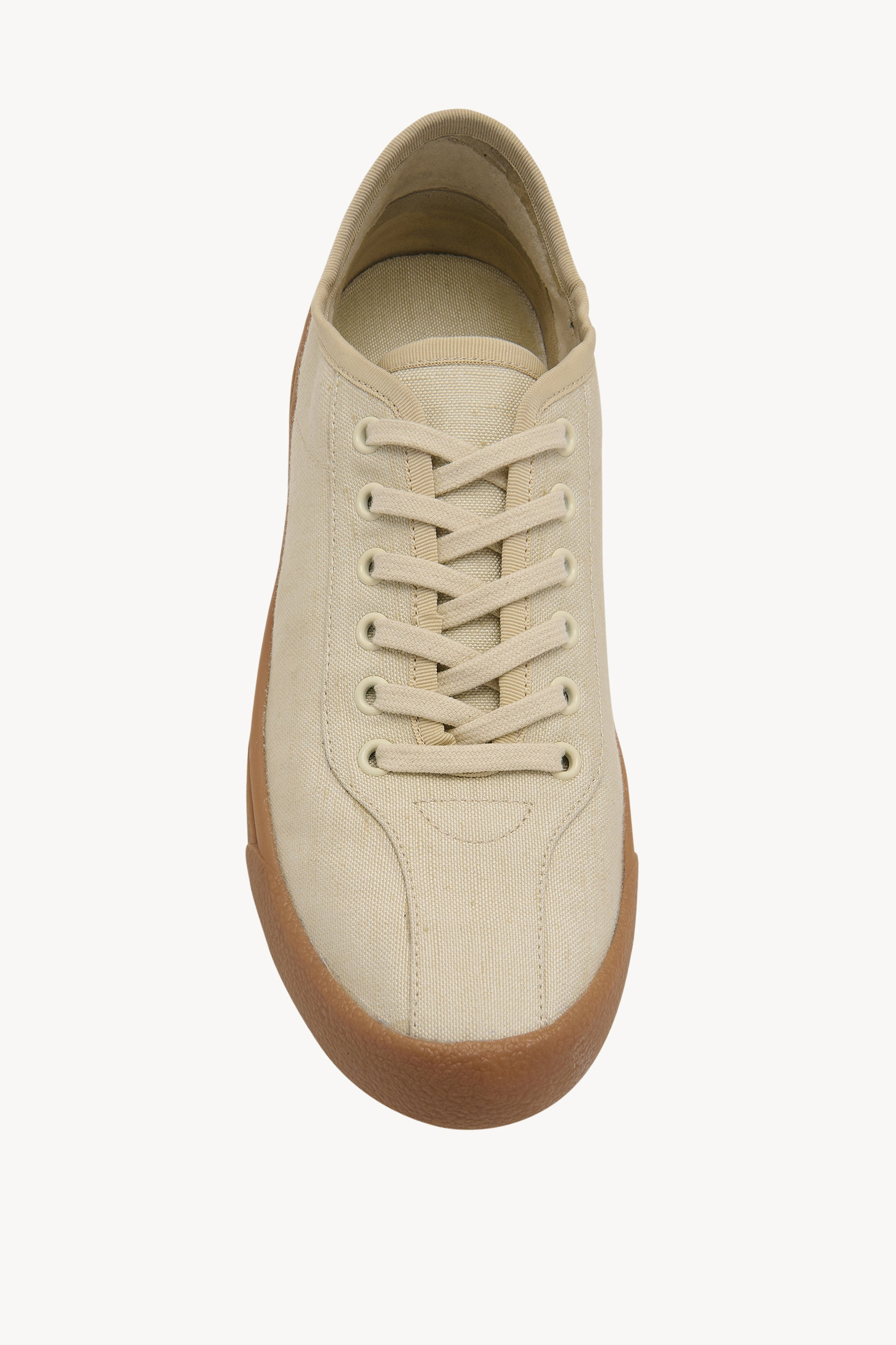 Canvas Sneakers in Viscose and Linen - 3