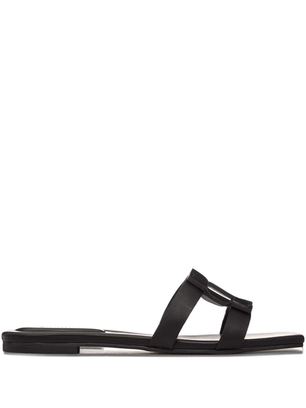 monogram-detail flat sandals - 1