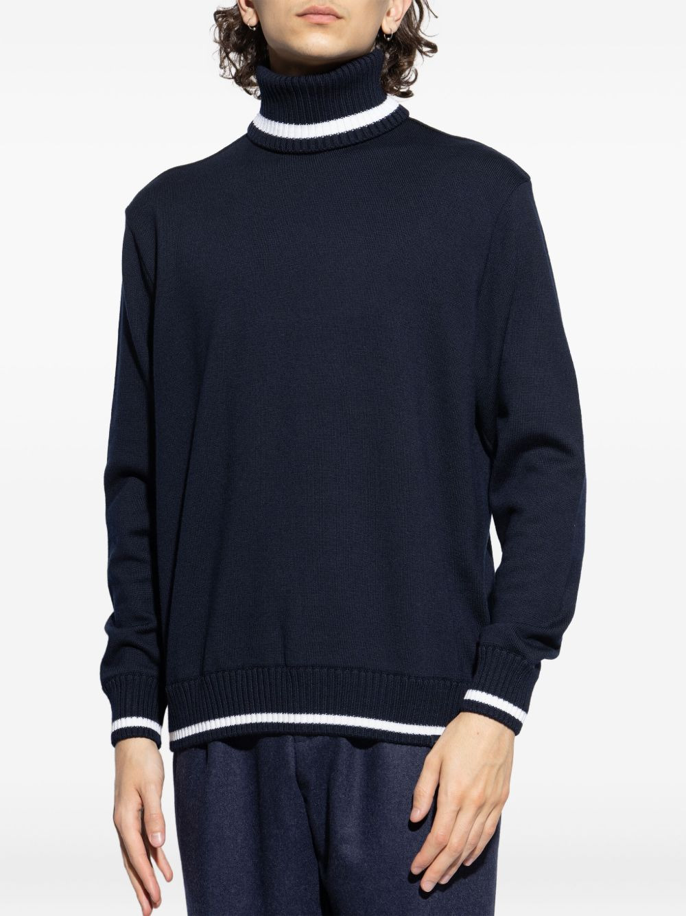 turtleneck wool sweater - 3