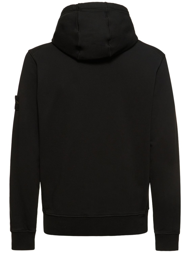 Brushed cotton hooded sweatshirt - 5