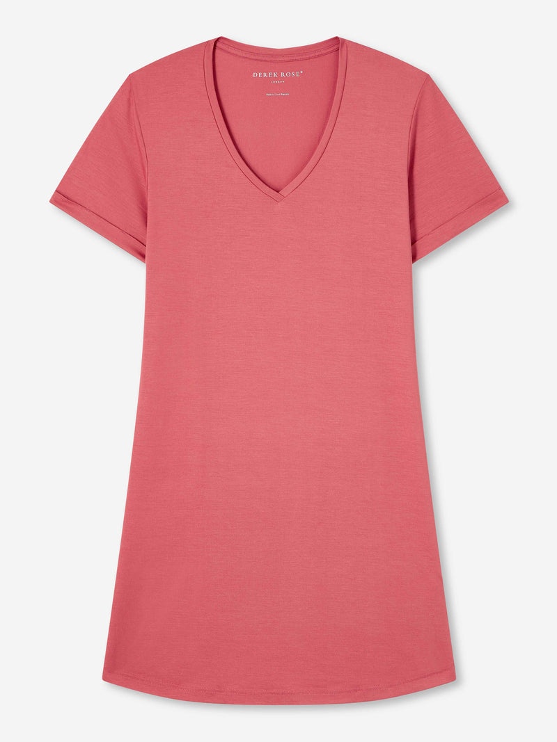 Women's V-Neck Sleep T-Shirt Lara Micro Modal Stretch Soft Cedar - 1