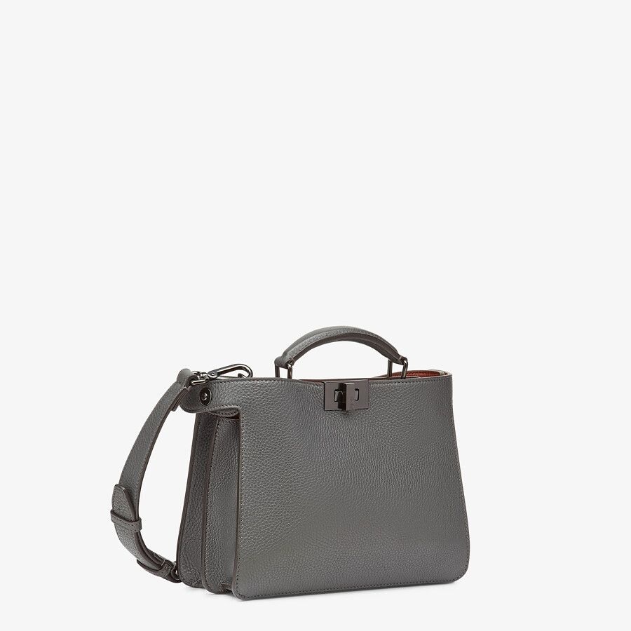 Gray leather bag - 3