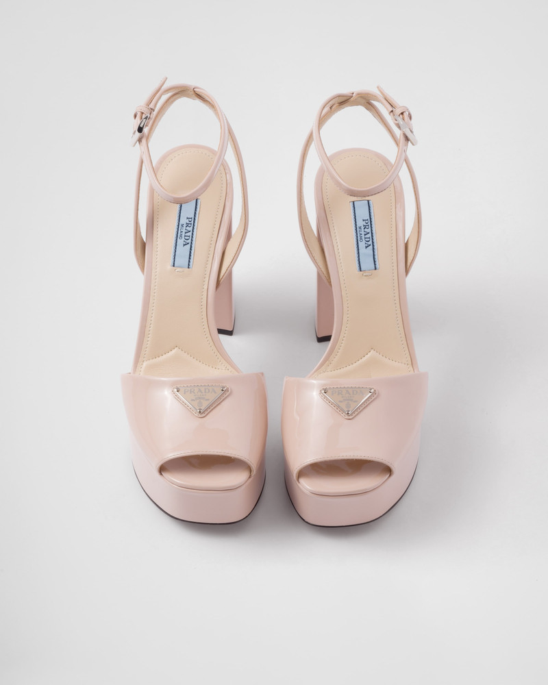 Patent leather platform sandals 4