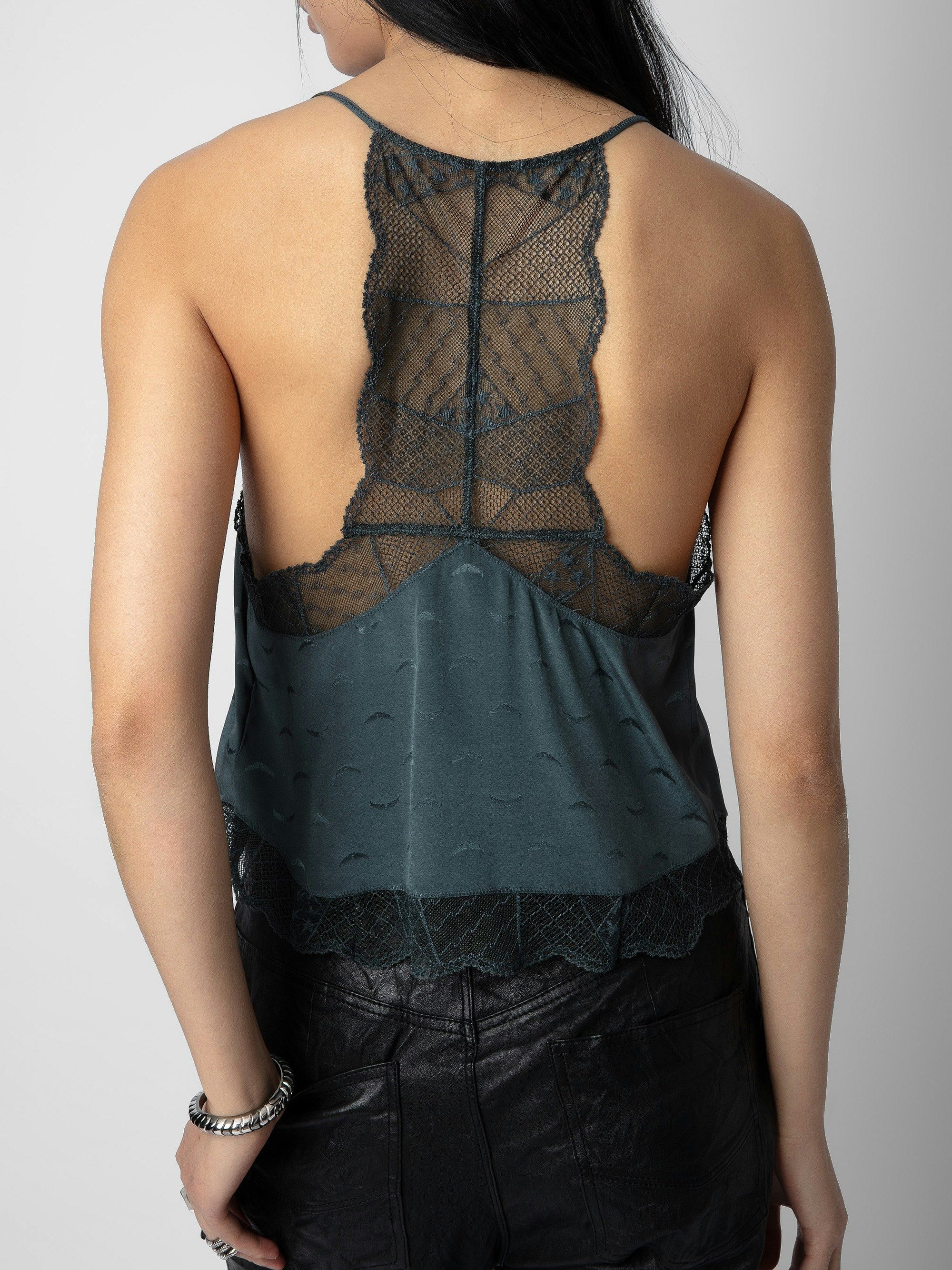 Claudy Silk Jacquard Camisole - 3