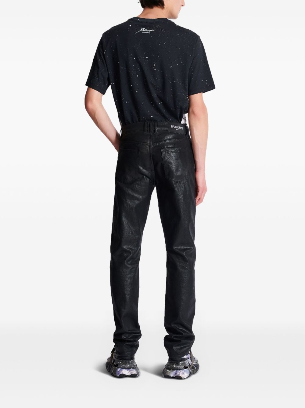 logo patch trousers - 4