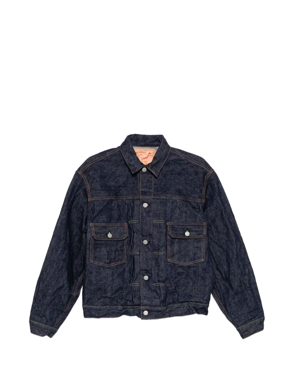 CONTRAST-STITCHED DENIM JACKET - 1
