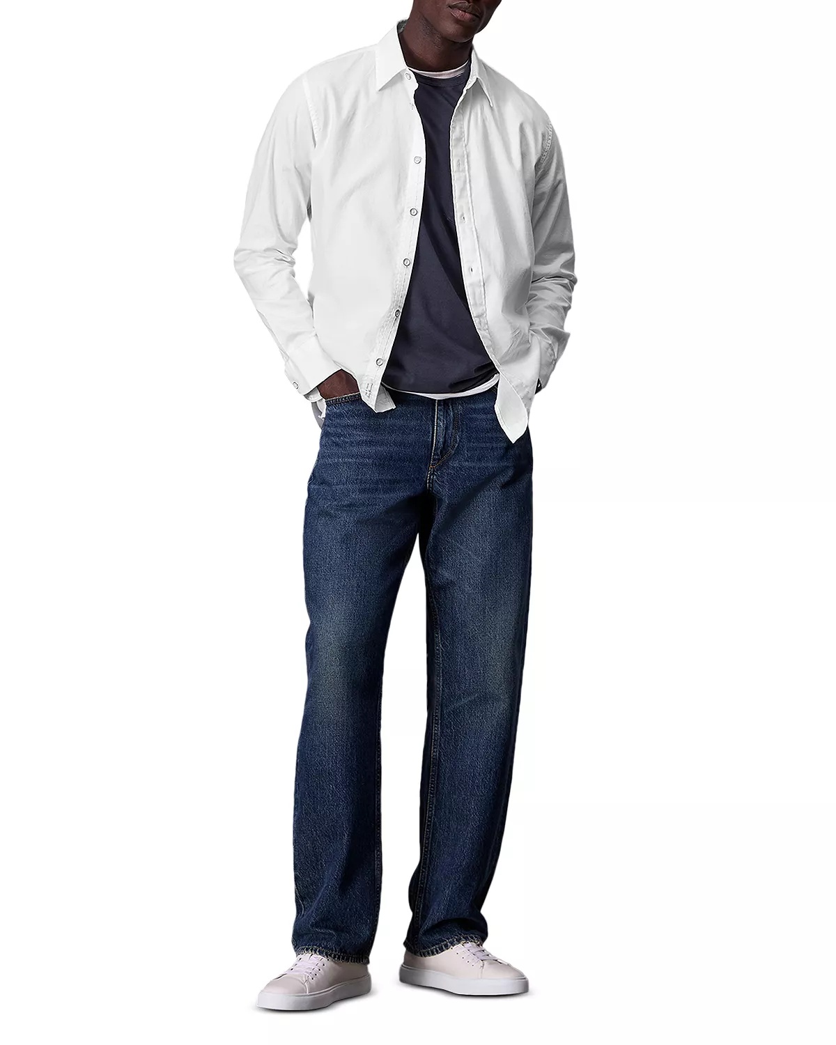 Tomlin Stretch Dobby Button Front Shirt - 2