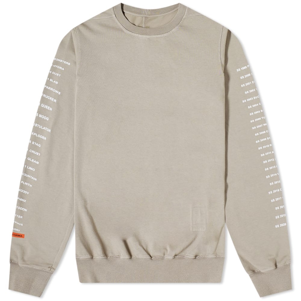 Rick Owens DRKSHDW Printed Arms Crew Sweat - 1