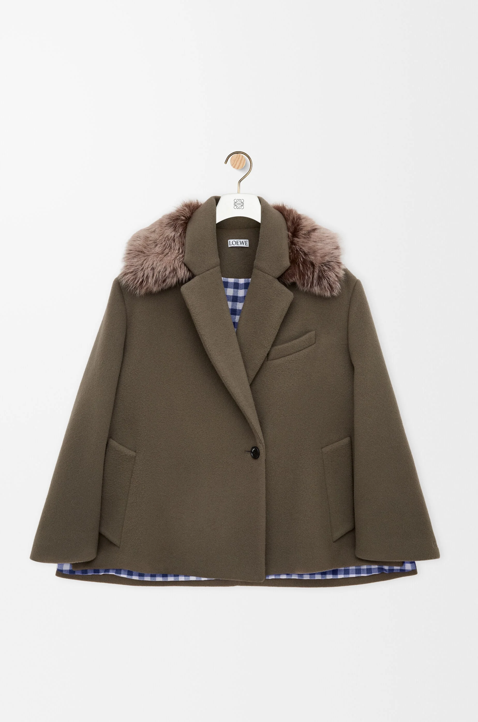 Short coat in wool and cashmere - 1