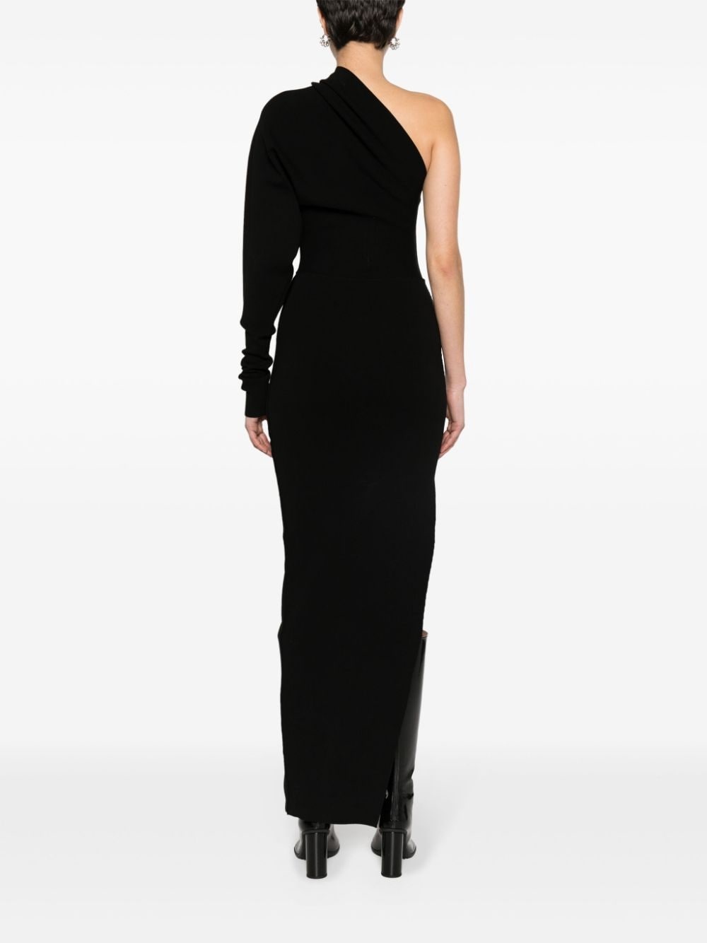 one-shoulder column maxi dress - 4