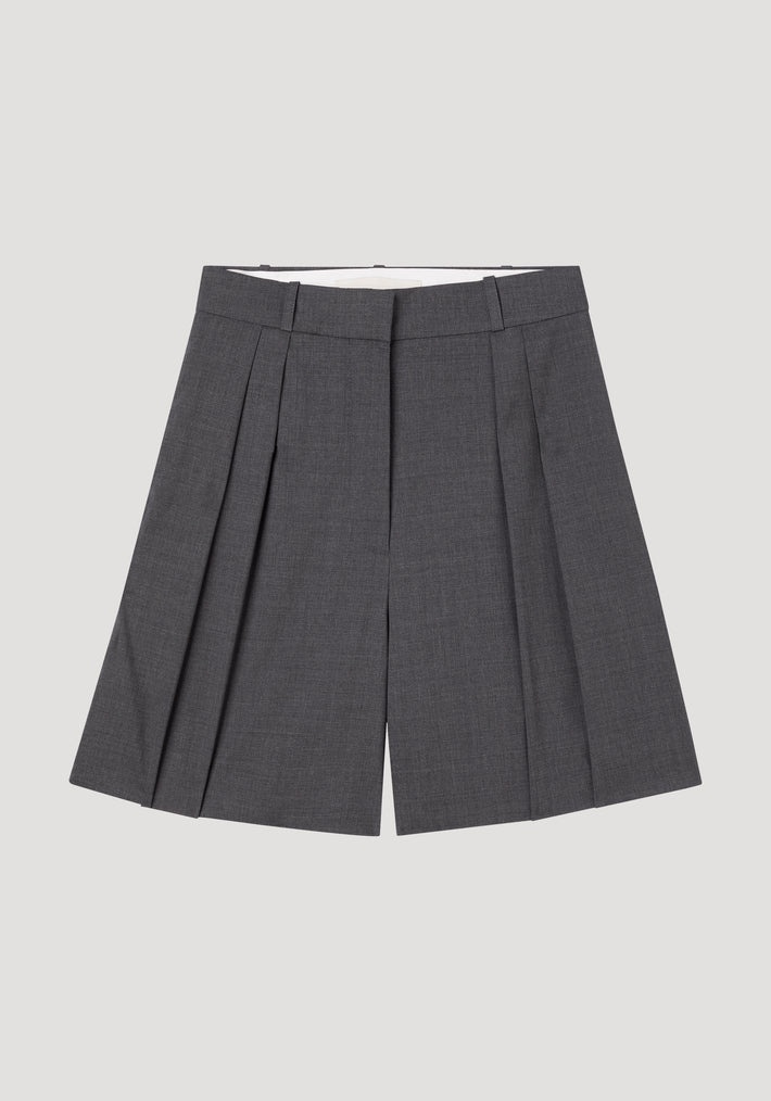 Tailored Wide Leg Shorts - 1