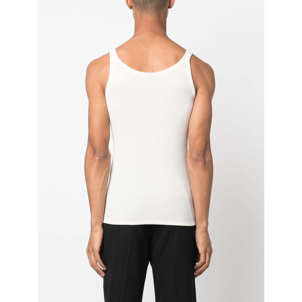 Saint Laurent Neutrals T-Shirts & Vests - Vests & Tanks Men - 4