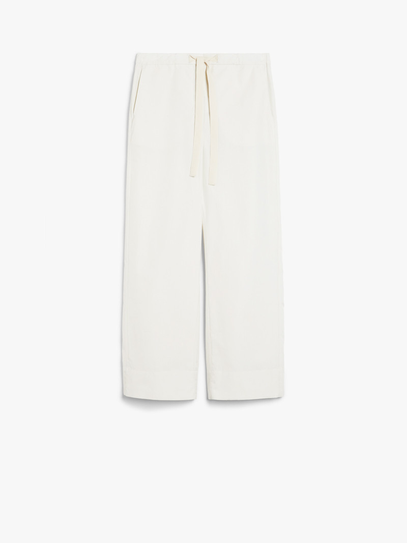 사이트맵 Poplin drawstring 바지 - 1