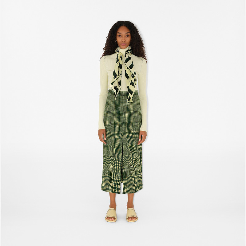 Scarf Rib Knit Sweater 5