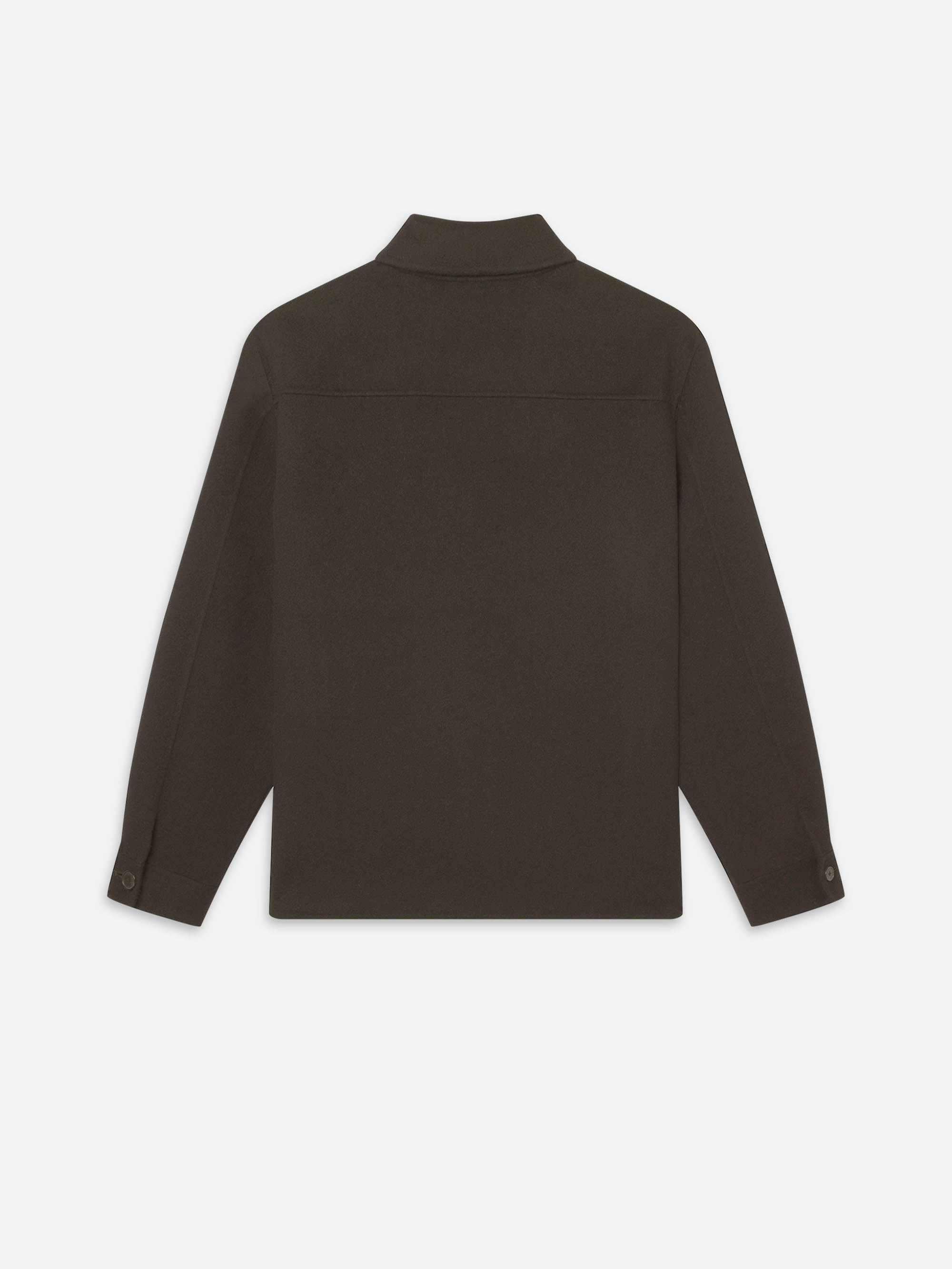 Double Face Shirt Jacket in Mocha - 3