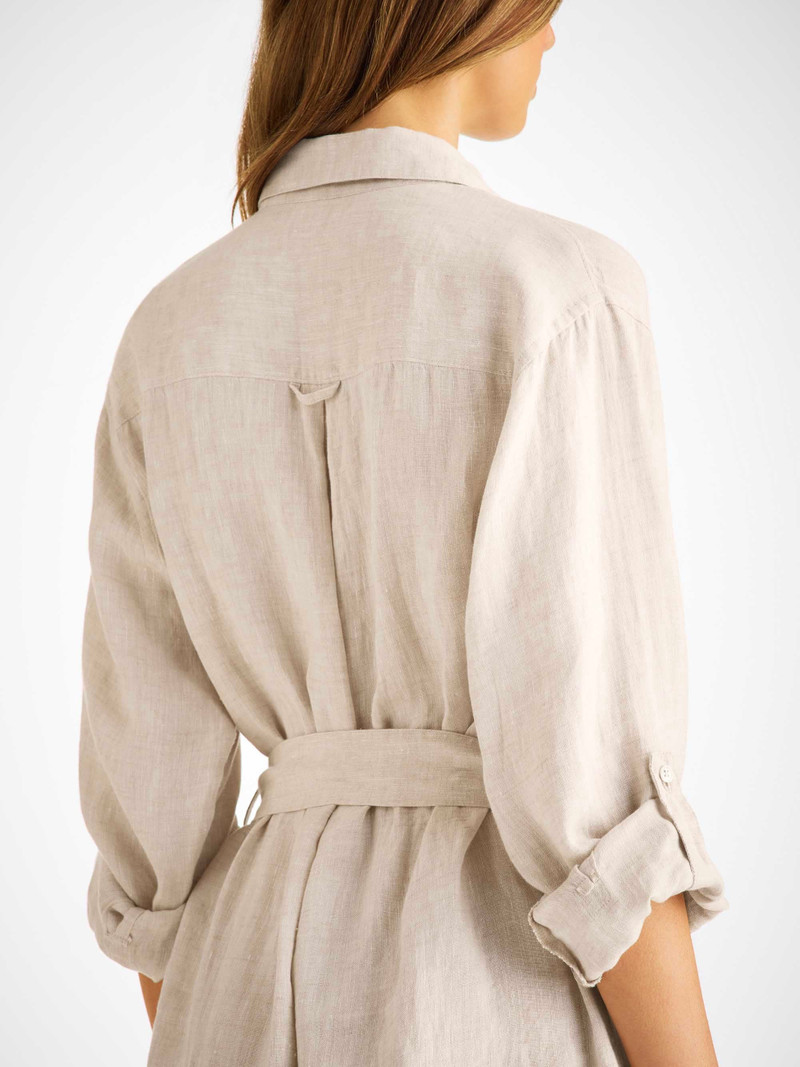 Women's Dress Sicily Linen Sand 7