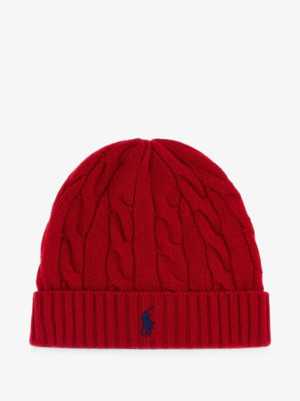 cable-knit beanie hat - 1
