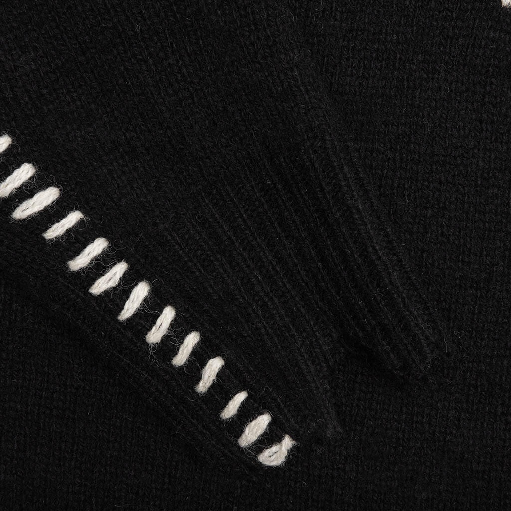 SAINT M×××××× SAINT MICHAEL X VLONE BONE KNIT - BLACK SAINT M×××××× SAINT MICHAEL X VLONE BONE KNIT - BLACK