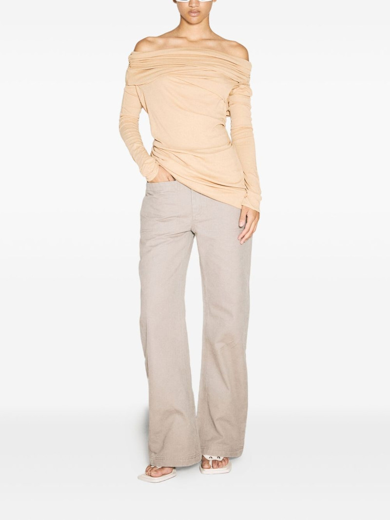 entire studios cotton flared trousers outlook