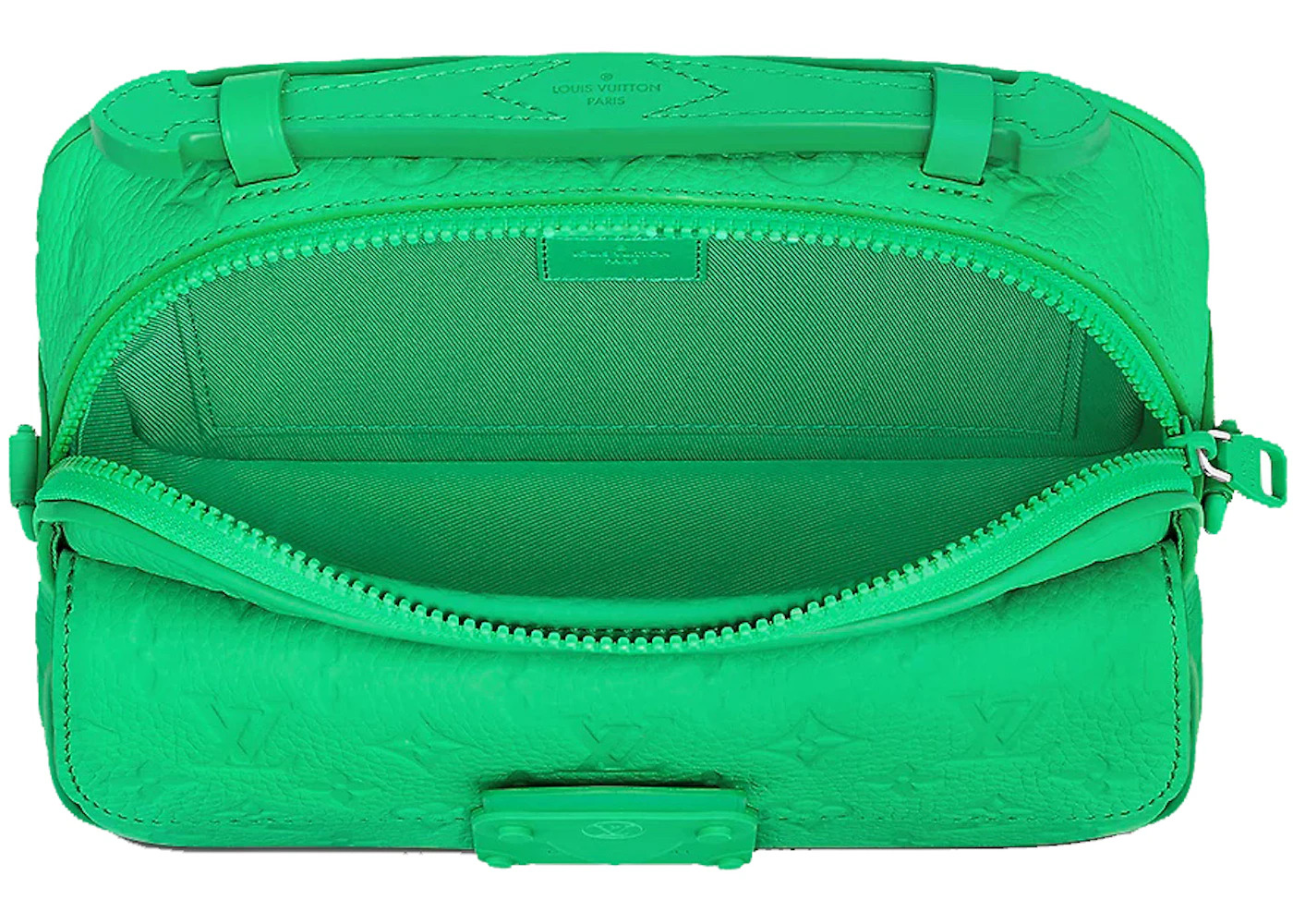 Louis Vuitton S Lock Messenger Monogram Embossed Minty Green - 3