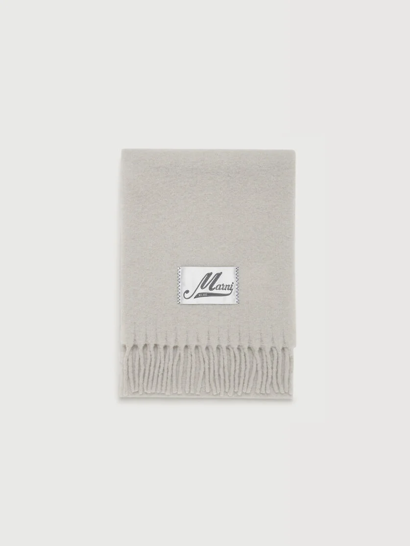 GREY ALPACA SCARF - 1
