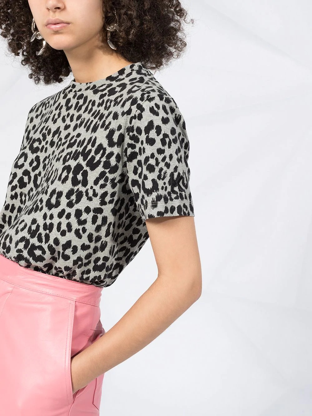 leopard print T-shirt - 3