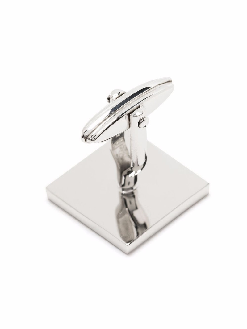 Lanvin engraved-logo cufflinks outlook