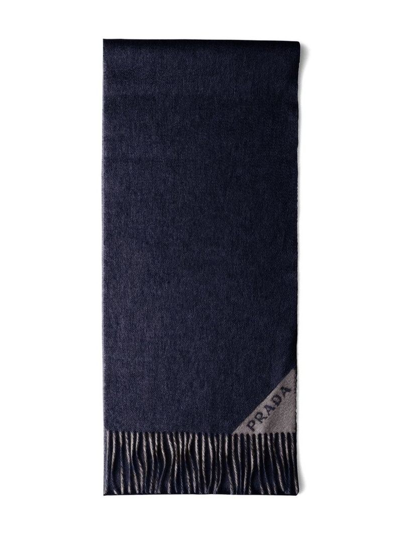 logo-jacquard fringe-edges scarf 1