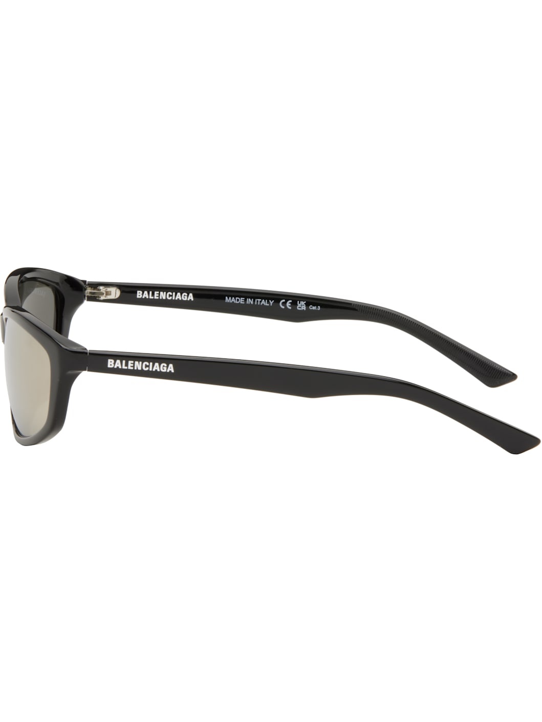 Black Neo Oval 2.0 Sunglasses - 3