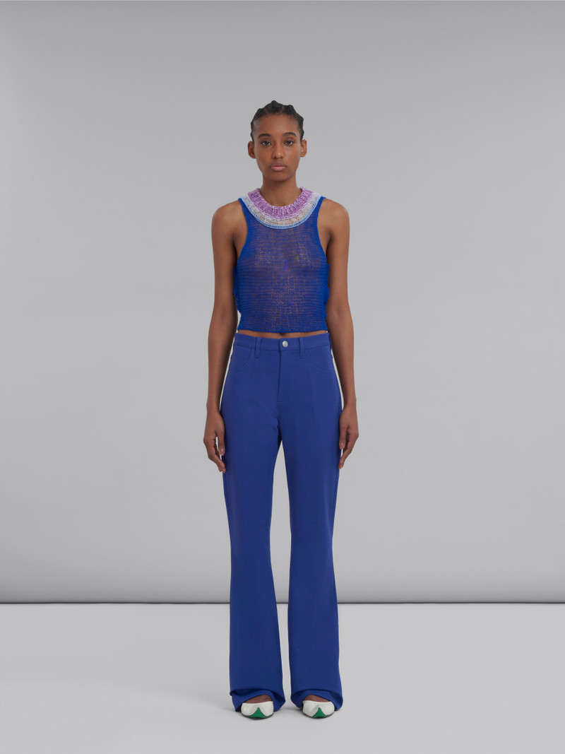 Marni PURPLE VELVET TROUSERS outlook
