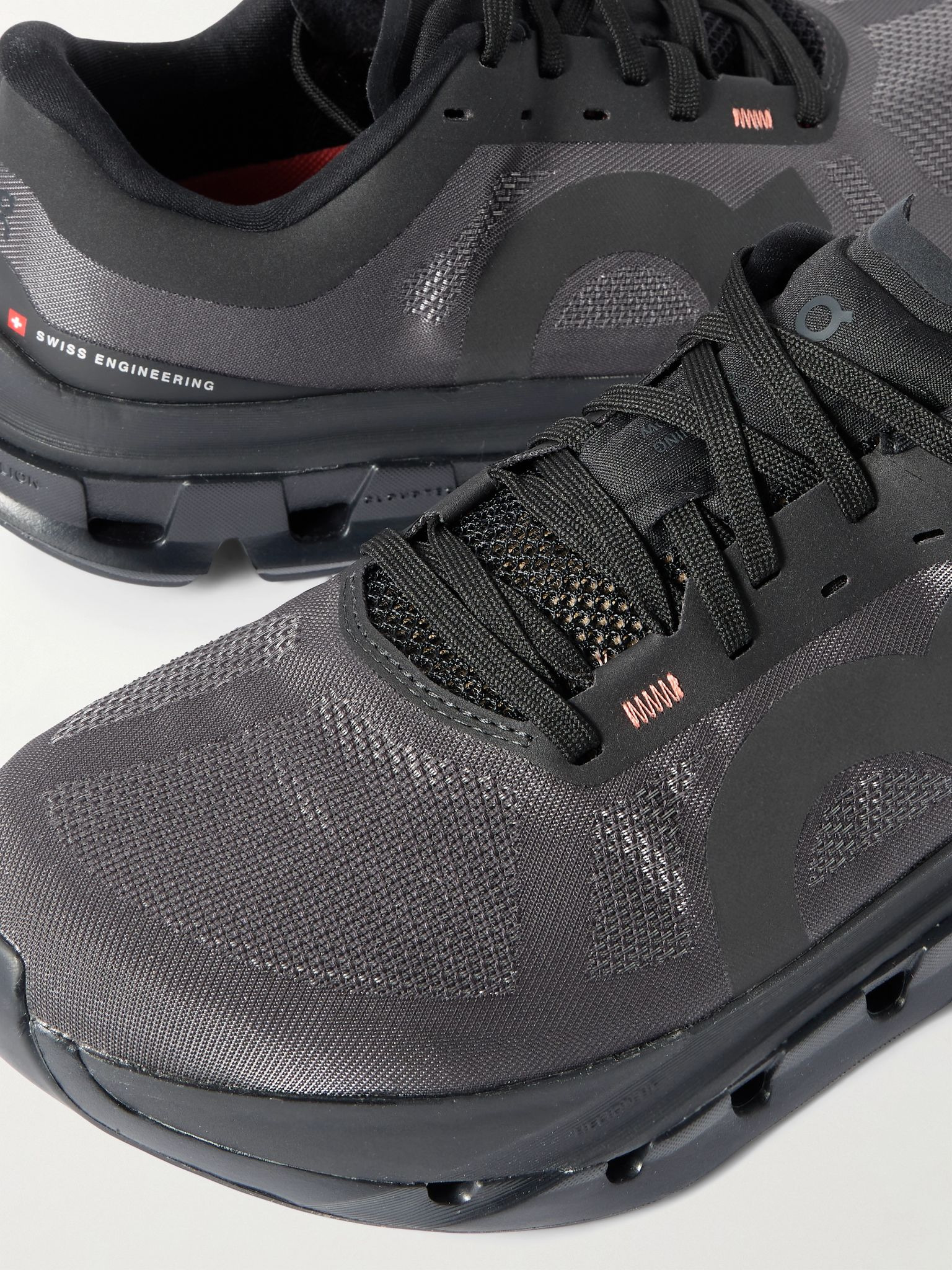 Cloudflow 5 Rubber-Trimmed Mesh Running Sneakers Black - 5