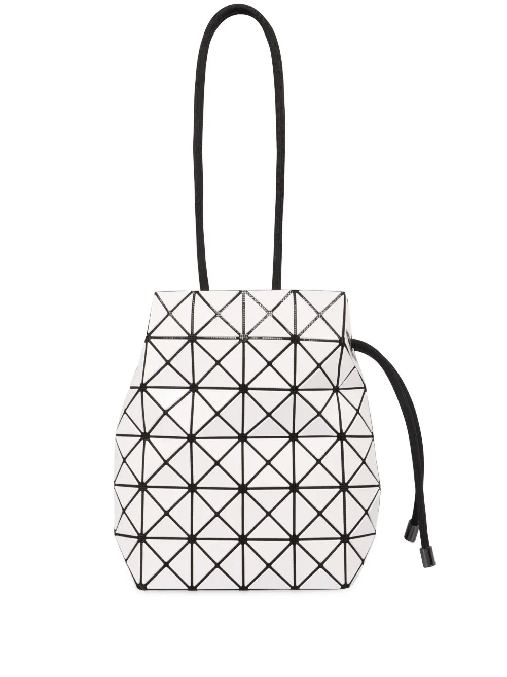 geometric drawstring bucket bag - 1