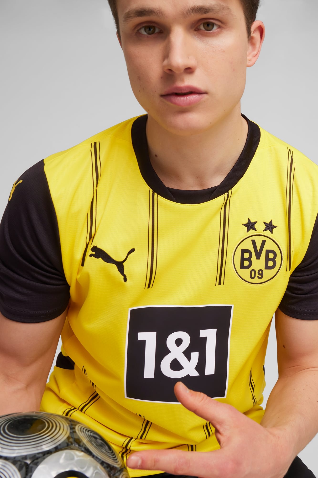 Borussia Dortmund 24/25 Men's Replica Home Soccer Jersey - 4