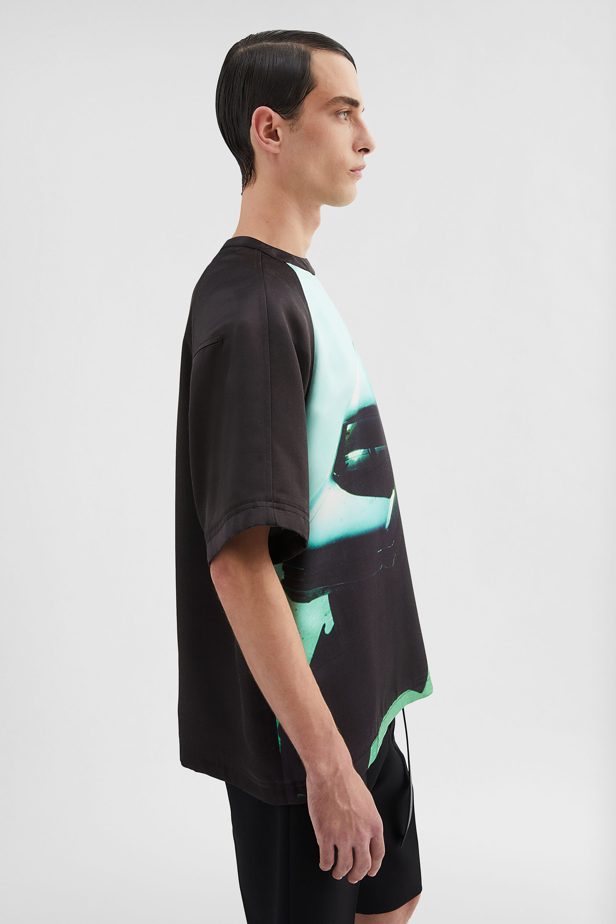 Satin Printed T-Shirt - 2