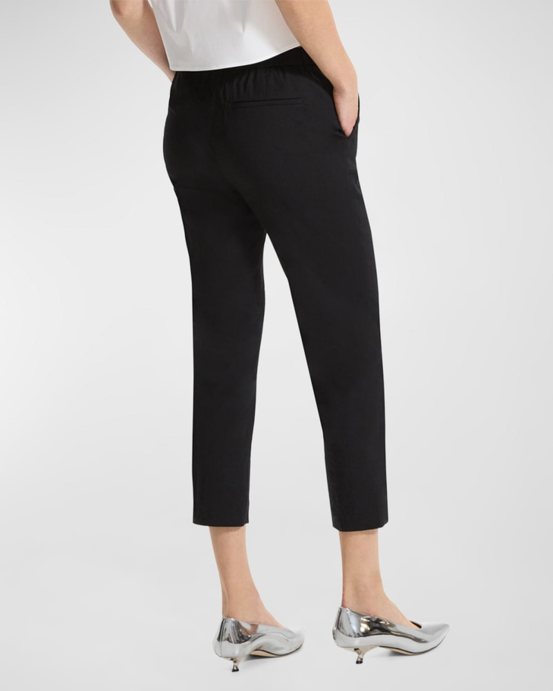 Treeca Good Linen Cropped Pull-On Ankle Pants 6