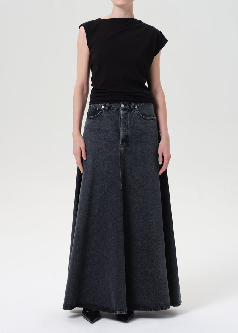 AGOLDE ODIN SKIRT IN SYMBOLIC outlook