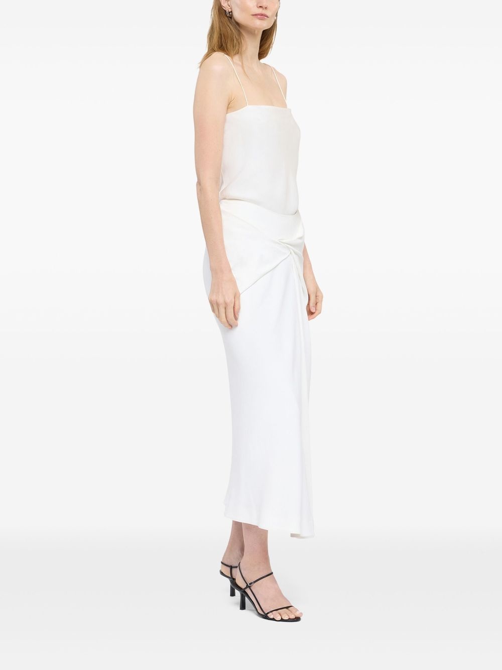 asymmetrical twist skirt - 3