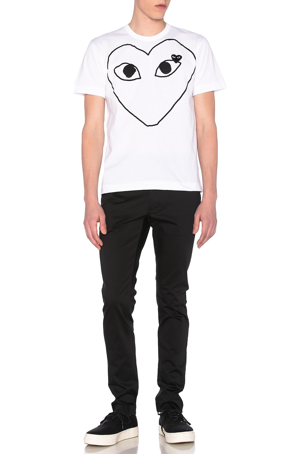 Black Emblem Cotton Tee - 5