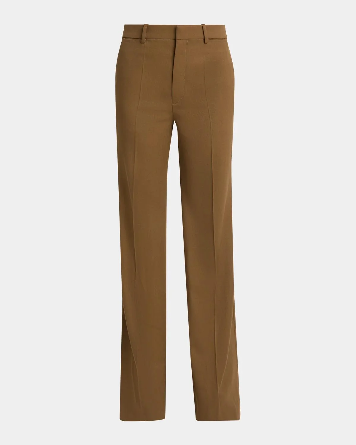 Virgin Wool Straight-Leg Trousers - 1