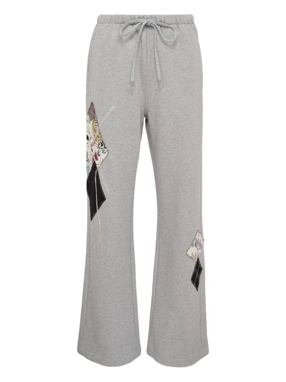 argyle-patched track pants - 1