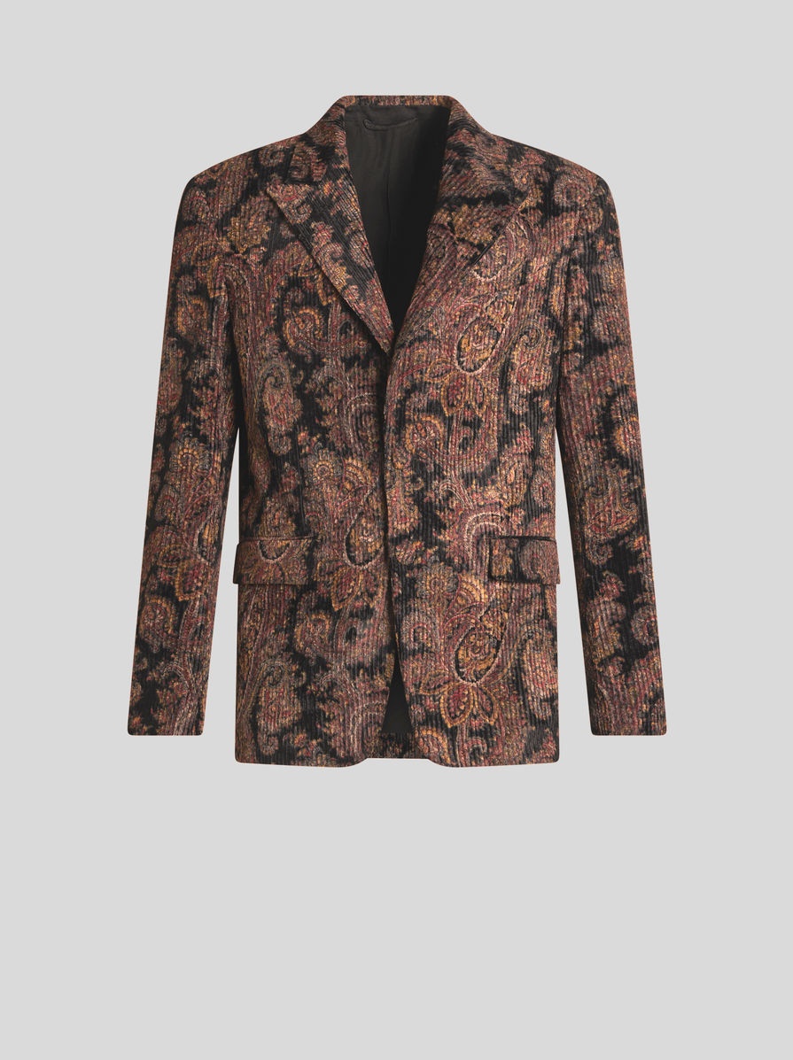 RIBBED PAISLEY JACKET - 1