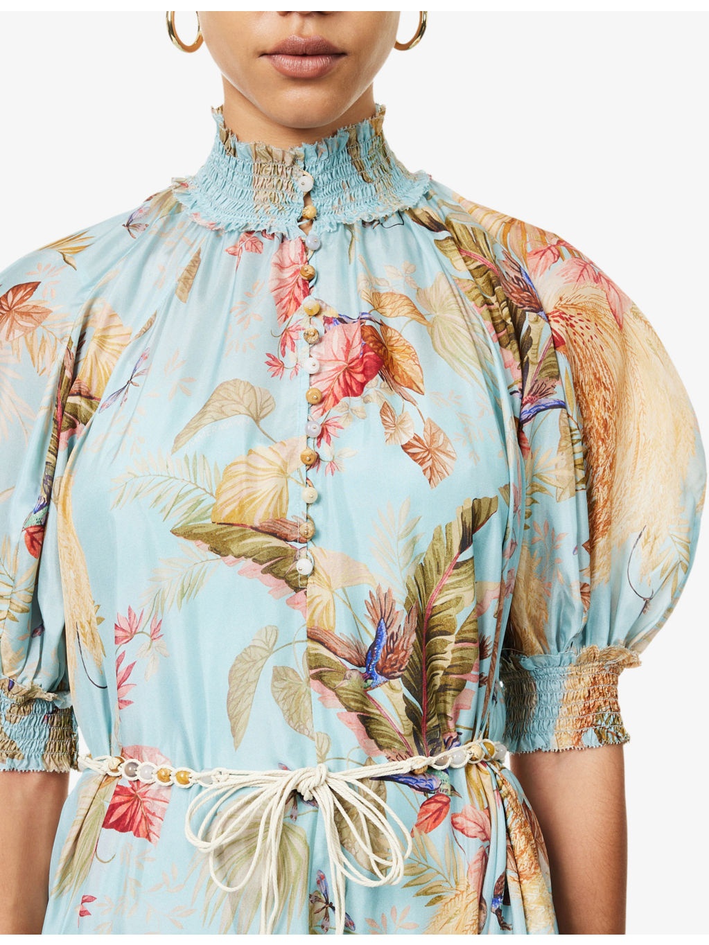 Ascension Billow Floral-Print Silk Maxi Dress - 5